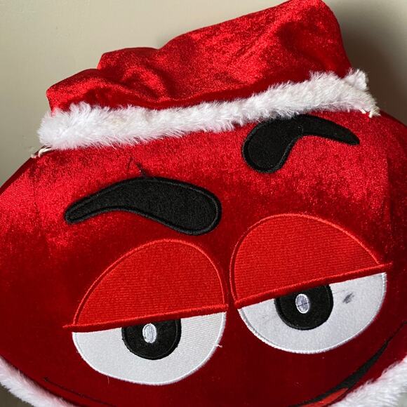 22” Plush Standing Santa M&M guy with present - Picture 5 of 11